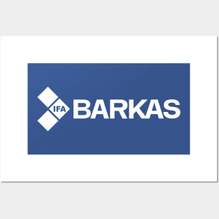 Barkas IFA logo (white) Posters and Art